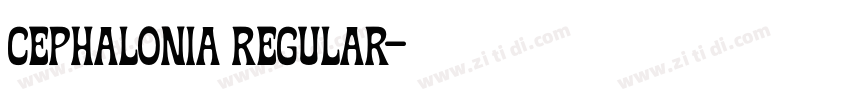 Cephalonia Regular字体转换